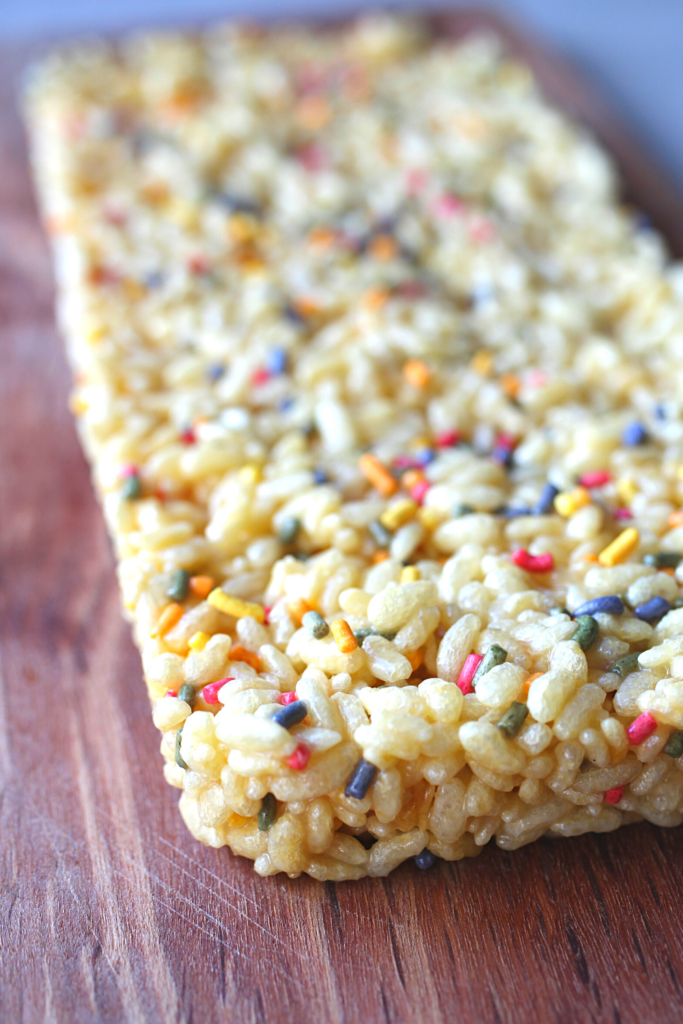 Low Carb Rice Krispy Treats from a pan