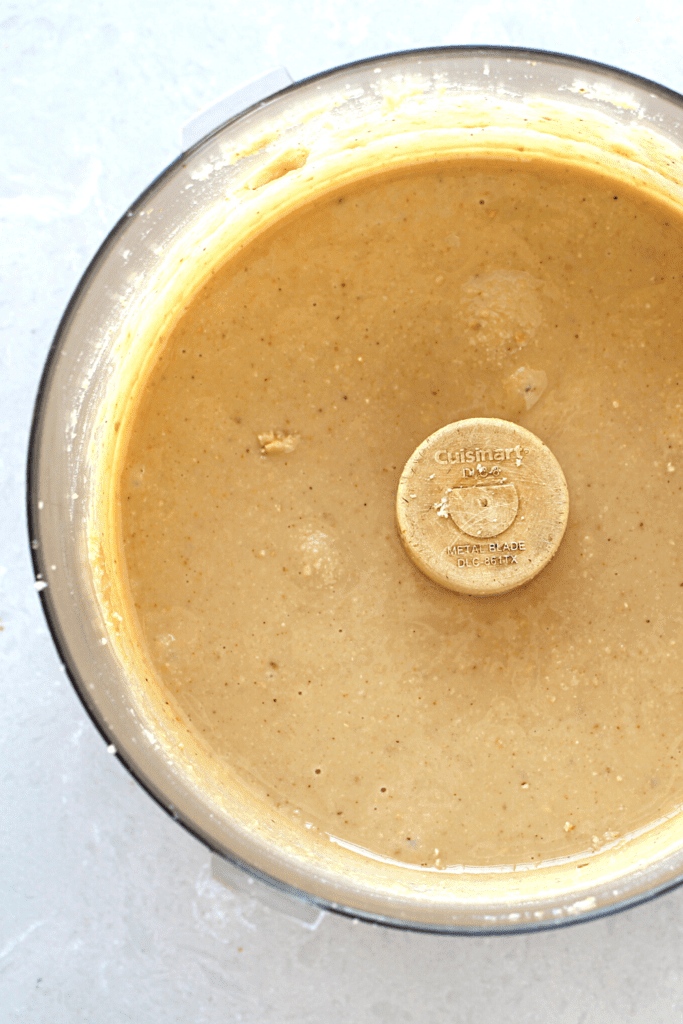 hazelnut butter in a food processor