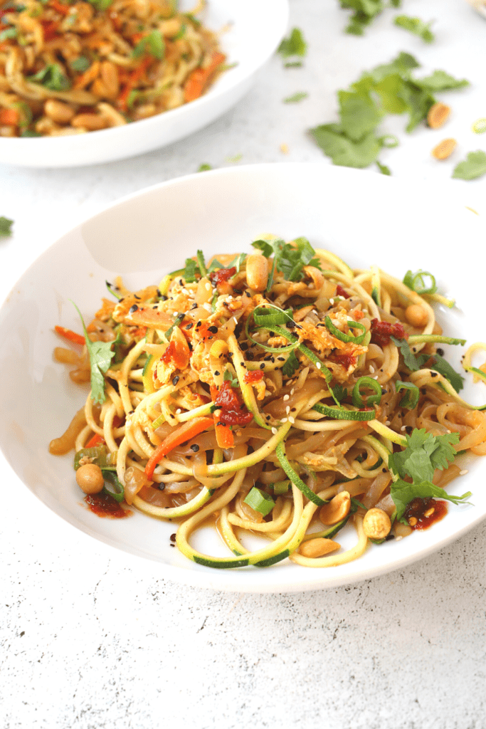 15-Minute Keto Pad Thai in a serving dish