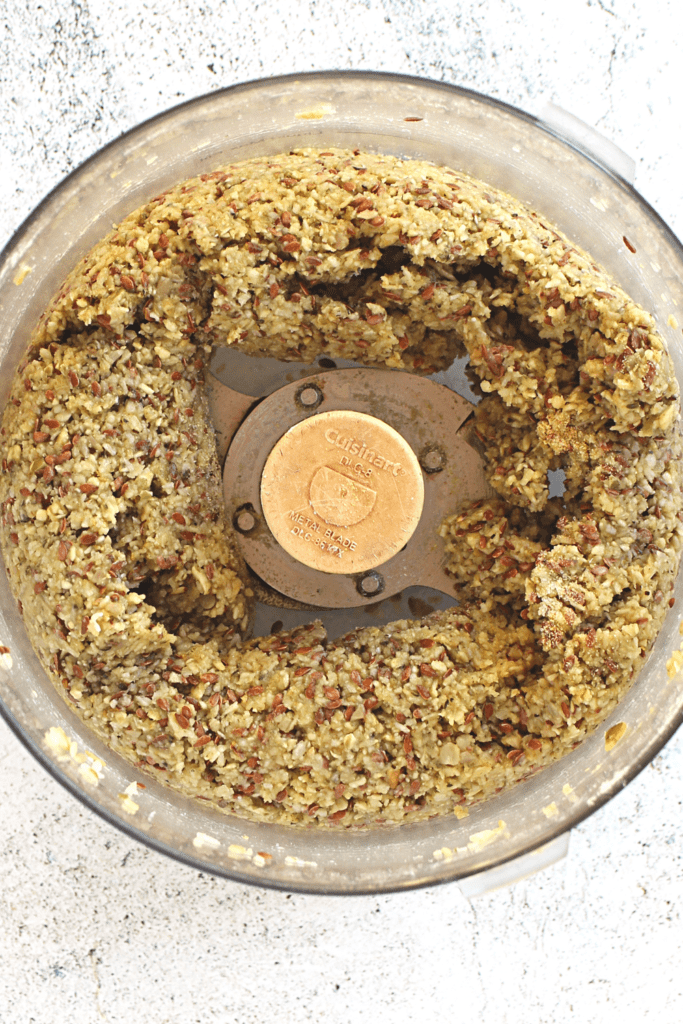 all the ingredients in a food processor