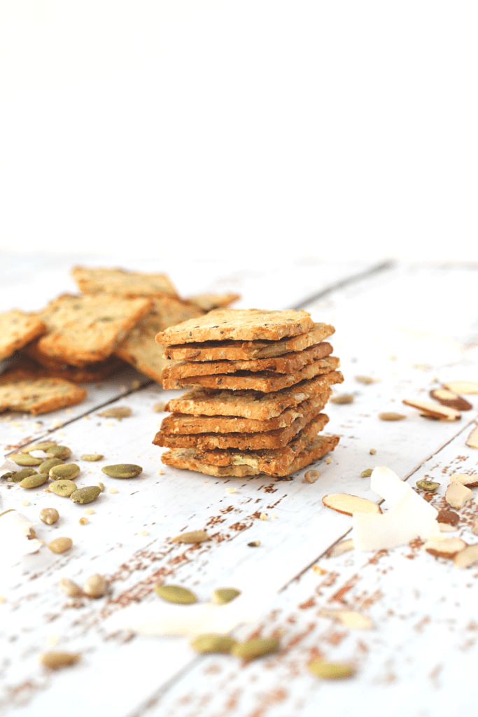 keto plant-based vegan crackers