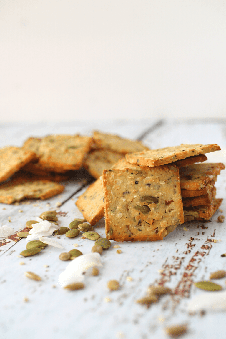 Keto Crackers NutFree and DairyFree Copycat Innofoods Keto Crackers