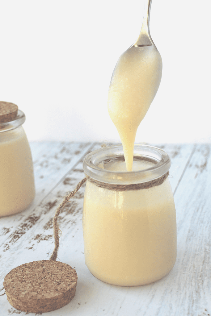 instant pot sweetened condensed milk takes only 15 minutes!