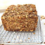 nordic nut and seed bread after being baked