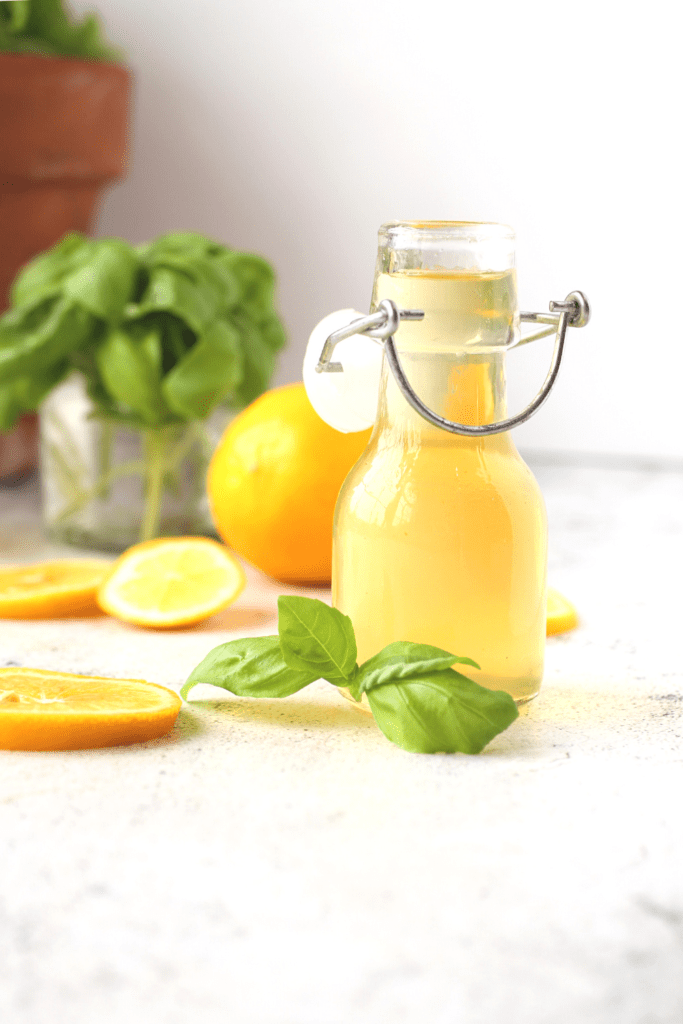 basil sugar-free lemon simple syrup