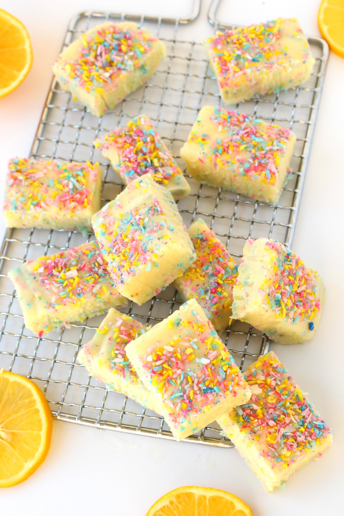 sugar-free fudge that is sliced