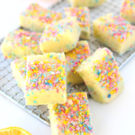 2-ingredient fudge made from keto lemon curd and sugar-free white chocolate