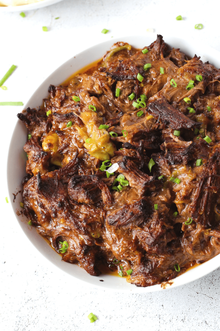 The BEST Keto Slow Cooker BBQ Pot Roast with Pepperoncinis