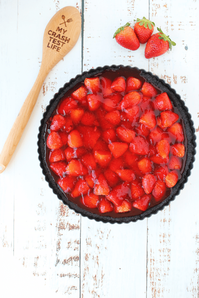 fresh strawberries for a keto strawberry tart