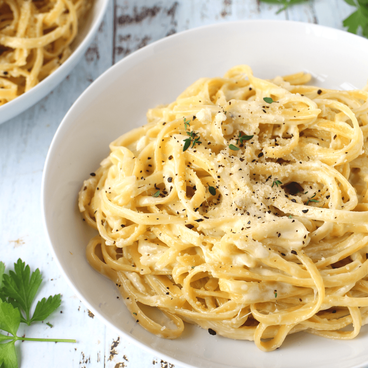 Keto Creamy Parmesan Pasta 6Ingredient Glutenfree Recipe