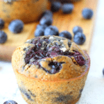 healthy keto blueberry muffins that are high in fiber