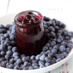 sugar-free desser - blueberry pie filling