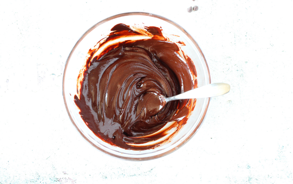 stir until the chocolate has fully melted