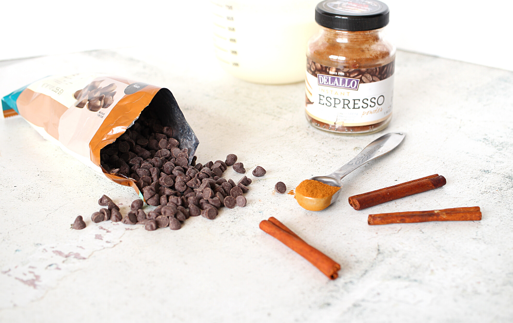 chocolate, coffee, heavy cream and cinnamon are all you need to make this easy keto dessert recipe