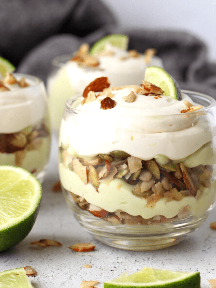 easy keto key lime pie cups with granola
