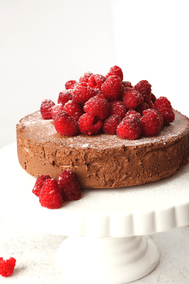 Easy NoBake Keto Chocolate Mousse Cake 4Ingredient Cake