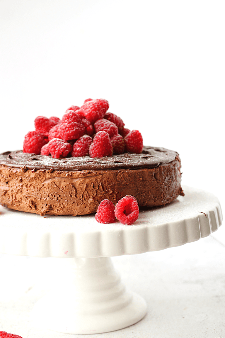 Easy NoBake Keto Chocolate Mousse Cake 4Ingredient Cake