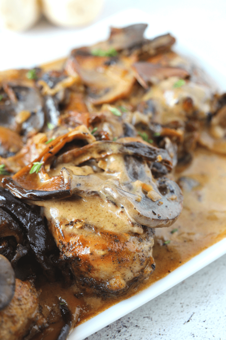 The BEST Slow Cooker Keto Chicken Marsala My Crash Test Life