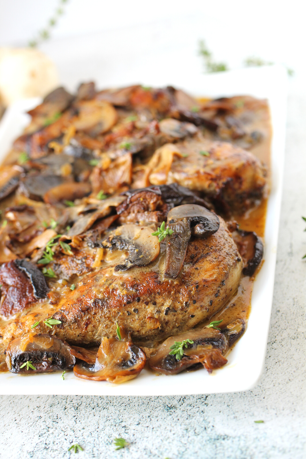 Keto slow cooker chicken and mushrooms