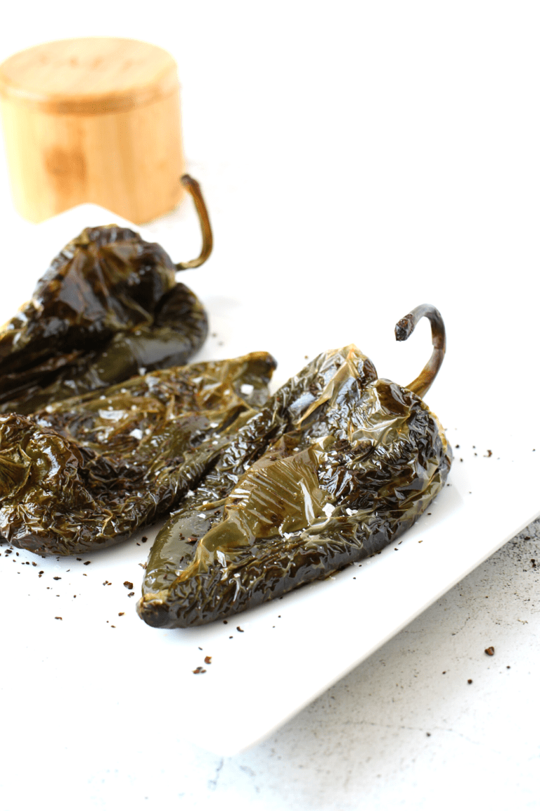 easy homemade roast peppers in an air fryer