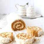 easy keto roll cake with easy keto decorations