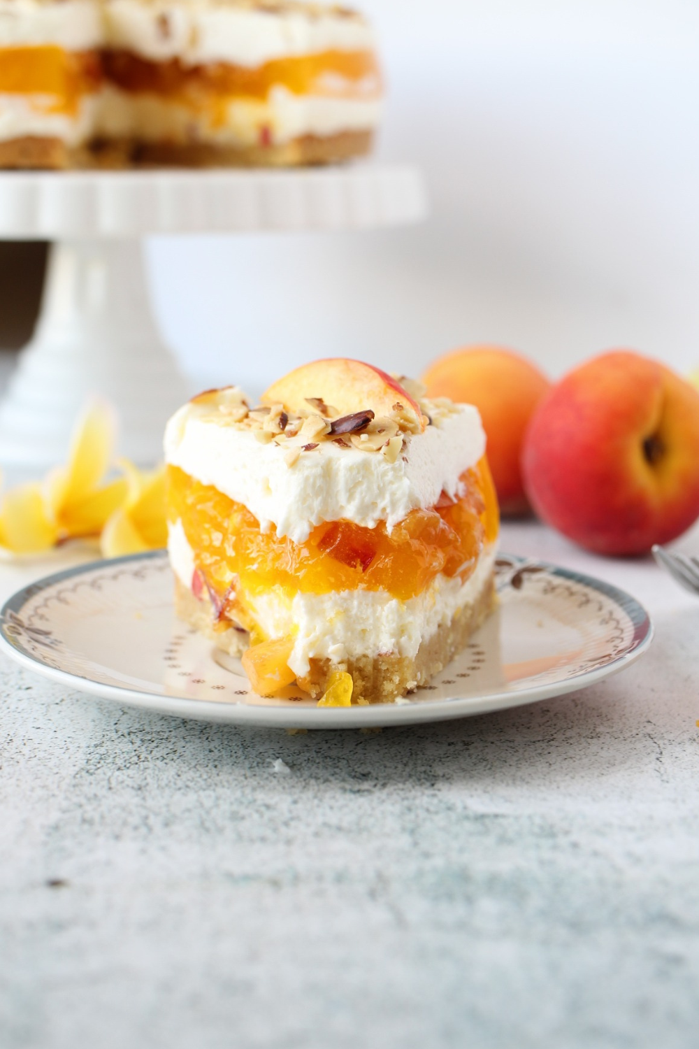 Keto Peaches and Cream Pie Easy NoBake Sugarfree Dessert My Crash