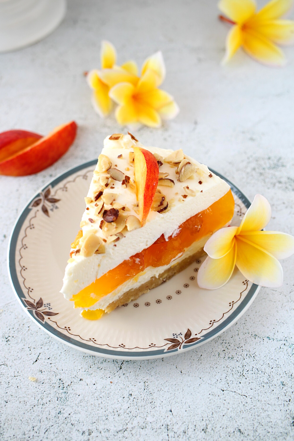 Keto Peaches and Cream Pie Easy NoBake Sugarfree Dessert My Crash