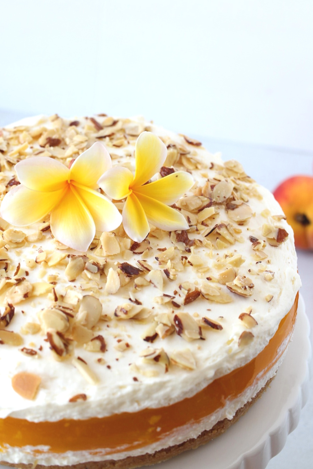 Keto Peaches and Cream Pie Easy NoBake Sugarfree Dessert My Crash