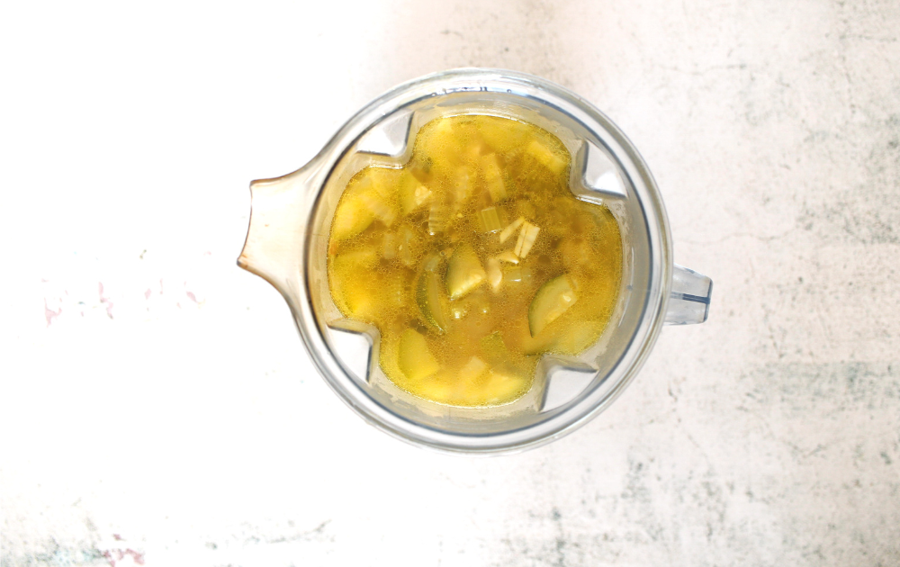 Step 3 - puree the soup using a high speed blender until smooth