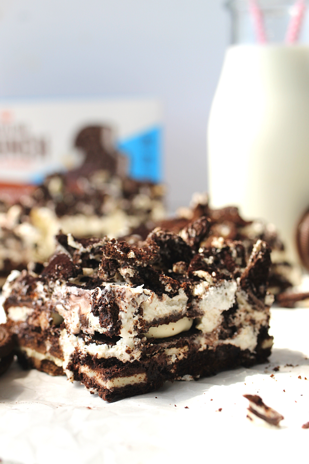 no bake keto dessert recipe made with keto cookies and sugar-free whipped cream