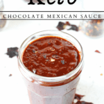 diary-free keto mexican sauce with hints of chocolate