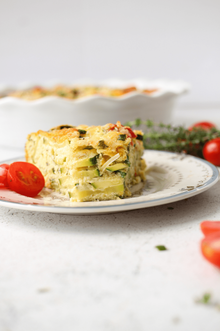 Easy PlantBased Keto Zucchini Pie Recipe with Keto Bisquick