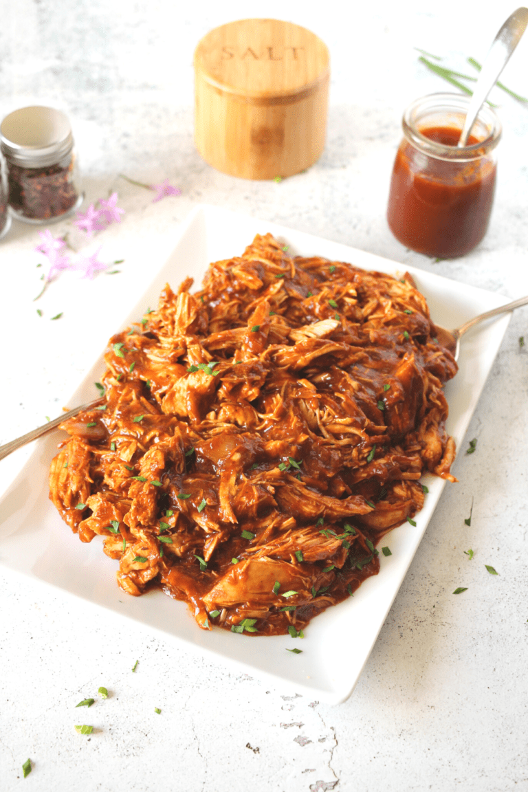 Keto Slow Cooker BBQ Chicken Recipe Whole30 and Paleo