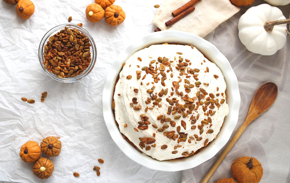 Step 4 - Fill the firm no-bake keto dairy-free crust with your favourite pie filling