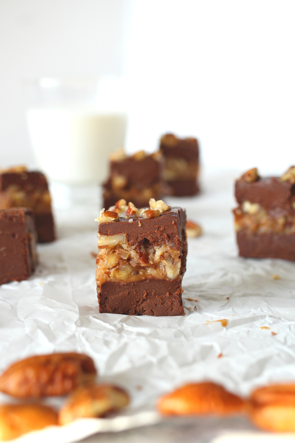 Easy Keto Turtle Fudge Recipe Sugarfree and Glutenfree