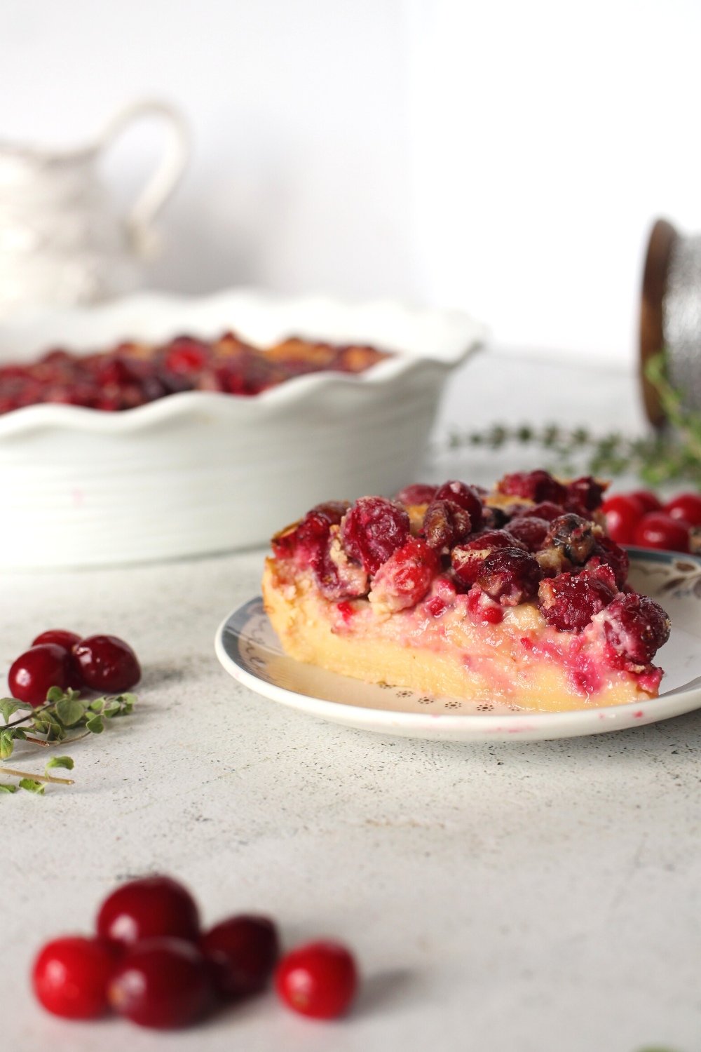keto crustless pie is filled with a sugar-free custard