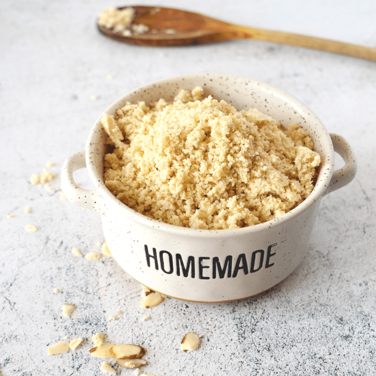 homemade keto Bisquick Mix recipe in a bowl