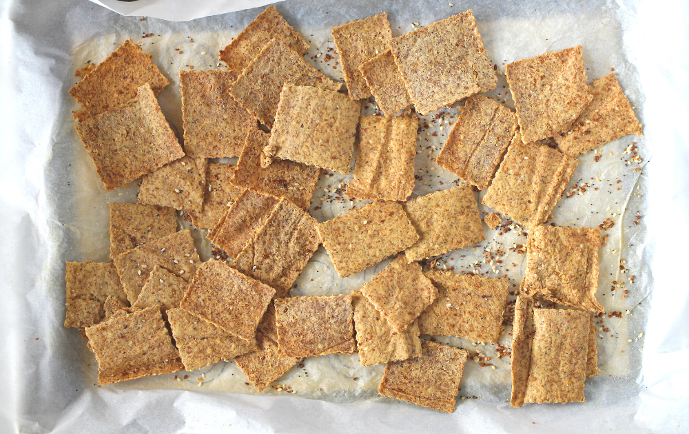 Instructions - break the crackers apart from each other and place them in the turned off oven for 20 minutes to crisp