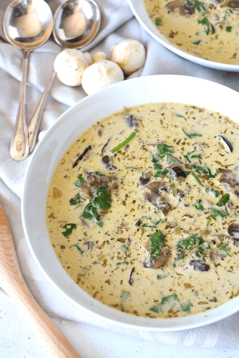 Homemade Keto Cream of Mushroom Soup Recipe Glutenfree