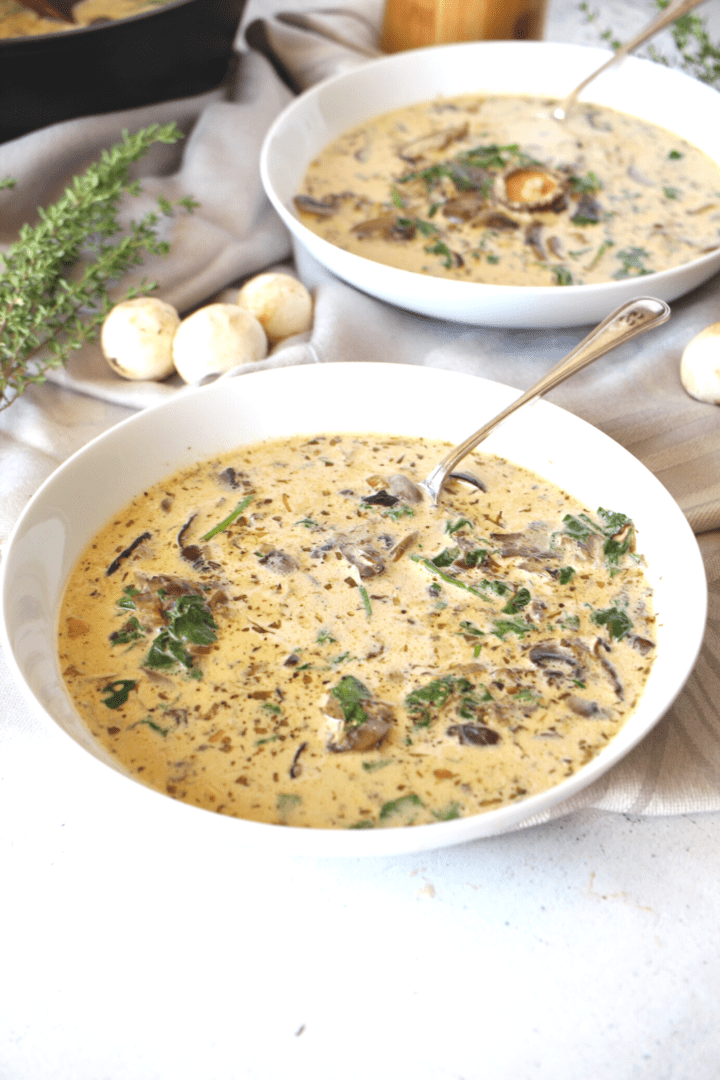 Homemade Keto Cream of Mushroom Soup Recipe Glutenfree