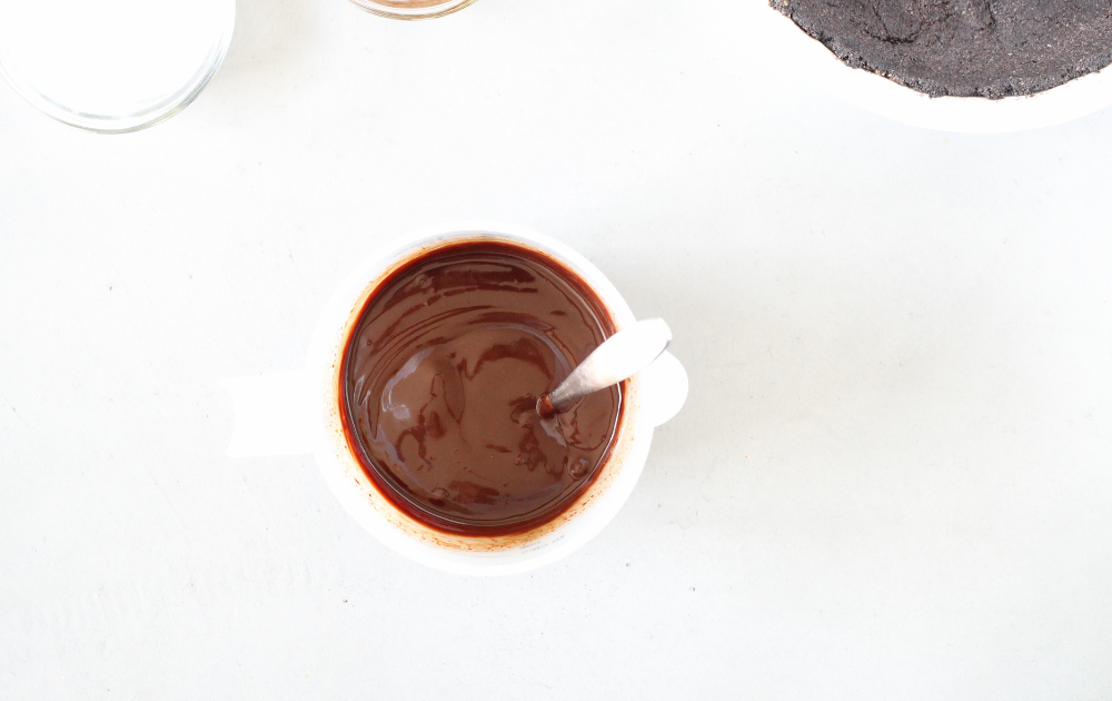 Instructions - Place the mixture in the microwave for 1 minute. Then, stir until all the chocolate has melted (if it will not melt, return it to the microwave for 15-second intervals until it completely melts).