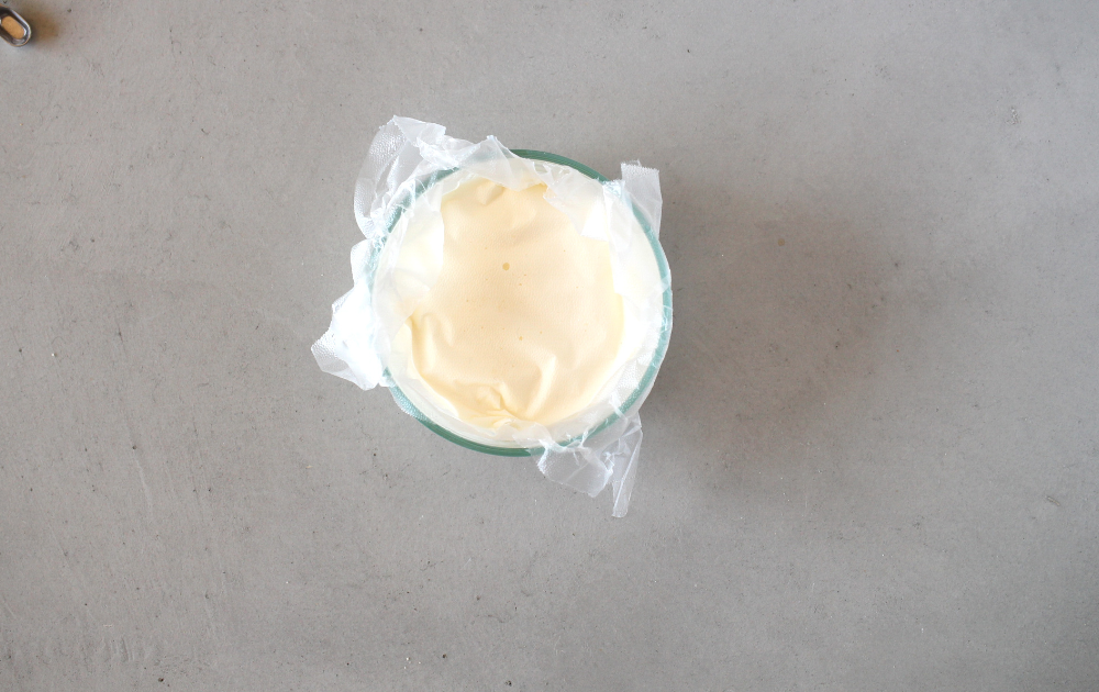 Instructions - Remove from heat and allow the mixture to cool before pouring the mixture into a glass dish.  Place a piece of cling wrap over the top and place it in the fridge for 12 hours or overnight.