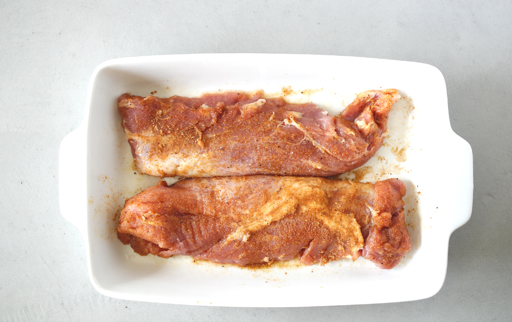 Instructions - Rinse and pat dry the pork.  Add the seasoning to all sides of the pork