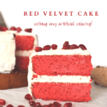 low carb red velvet cake made with beets