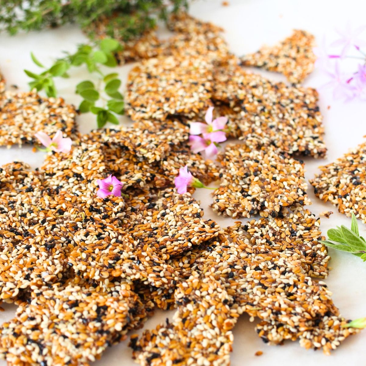 PlantBased Keto Seed Crackers Whole30, NutFree, Vegan