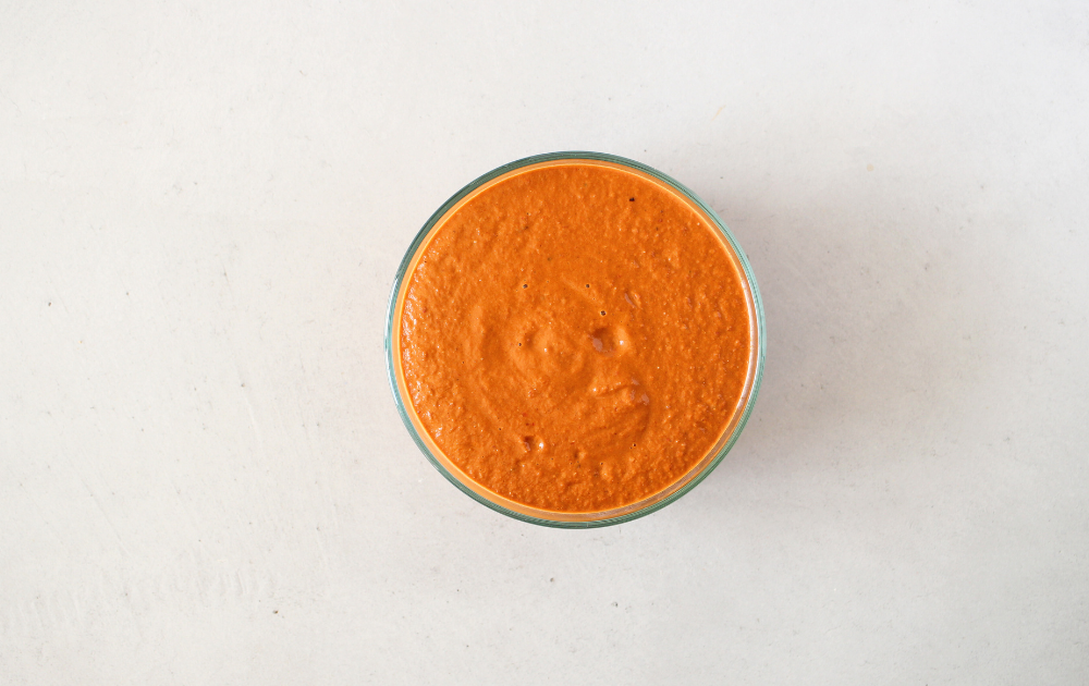 puree the keto mole sauce until smooth