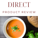 an honest review of Diet Direct keto products with a bowl of diet direct soup