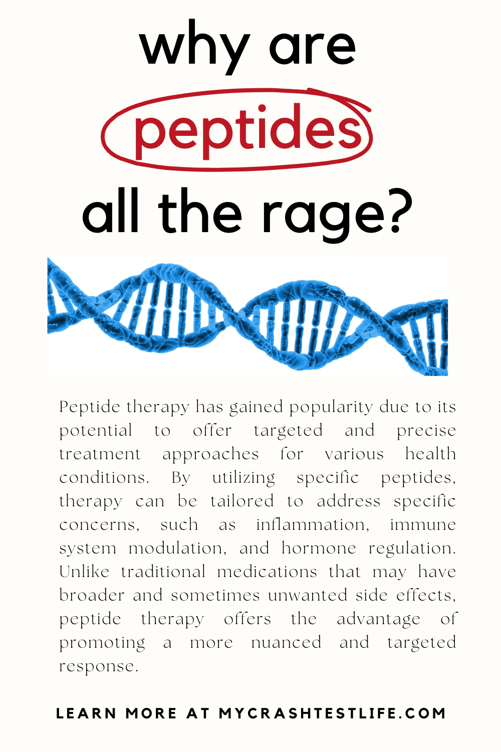 a post about peptides in Therapeutic approach