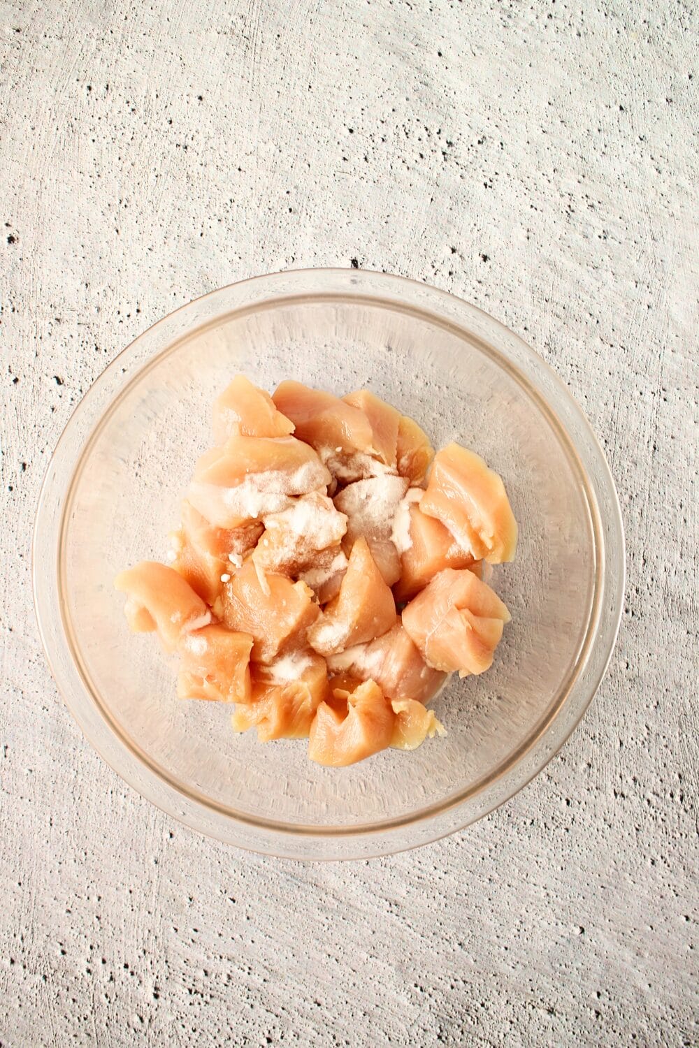 high protein chicken recipe where chicken is tenderized with baking soda