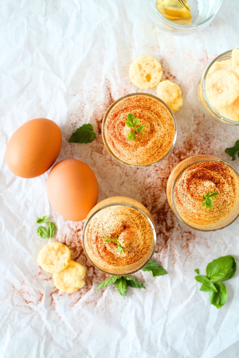 top view of egg fast buffalo dip that follows the egg fast rules